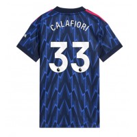 Arsenal Riccardo Calafiori #33 Vieraspaita Naiset 2025-26 Lyhythihainen